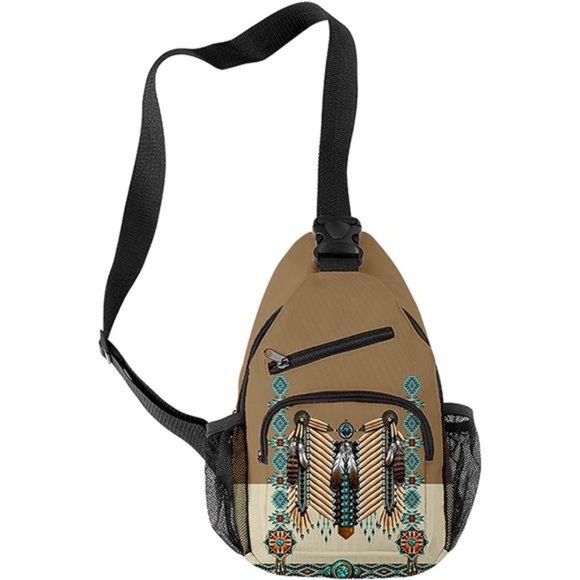 HANDAFA American Indian Single Shoulder Bag Native American Sling